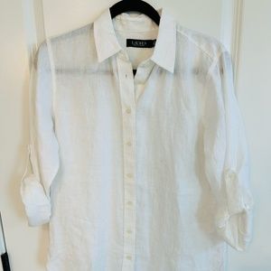 Ralph Lauren Classic Linen Button-Up
